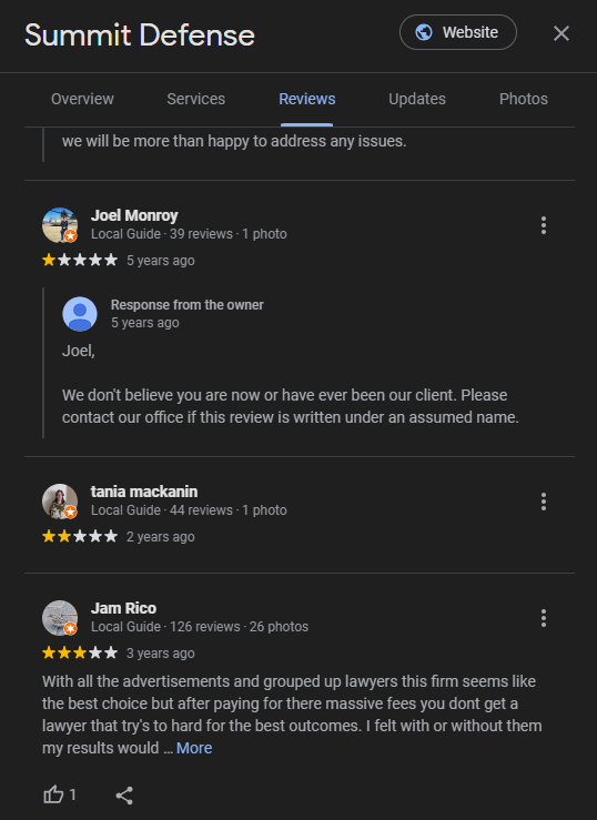 responding to reviews